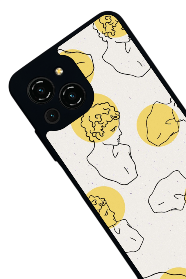 Reeder S23 Pro Max Uyumlu Line Art Tasarımlı Glossy Premium Kılıf