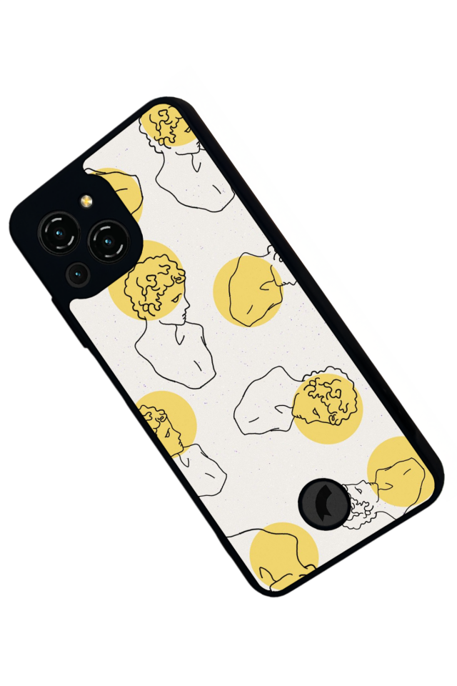 Reeder S23 Pro Max Uyumlu Line Art Tasarımlı Glossy Premium Kılıf