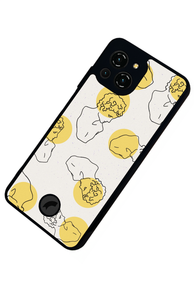 Reeder S23 Pro Max Uyumlu Line Art Tasarımlı Glossy Premium Kılıf