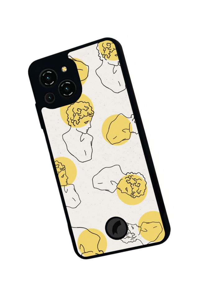 Reeder S23 Pro Max Uyumlu Line Art Tasarımlı Glossy Premium Kılıf