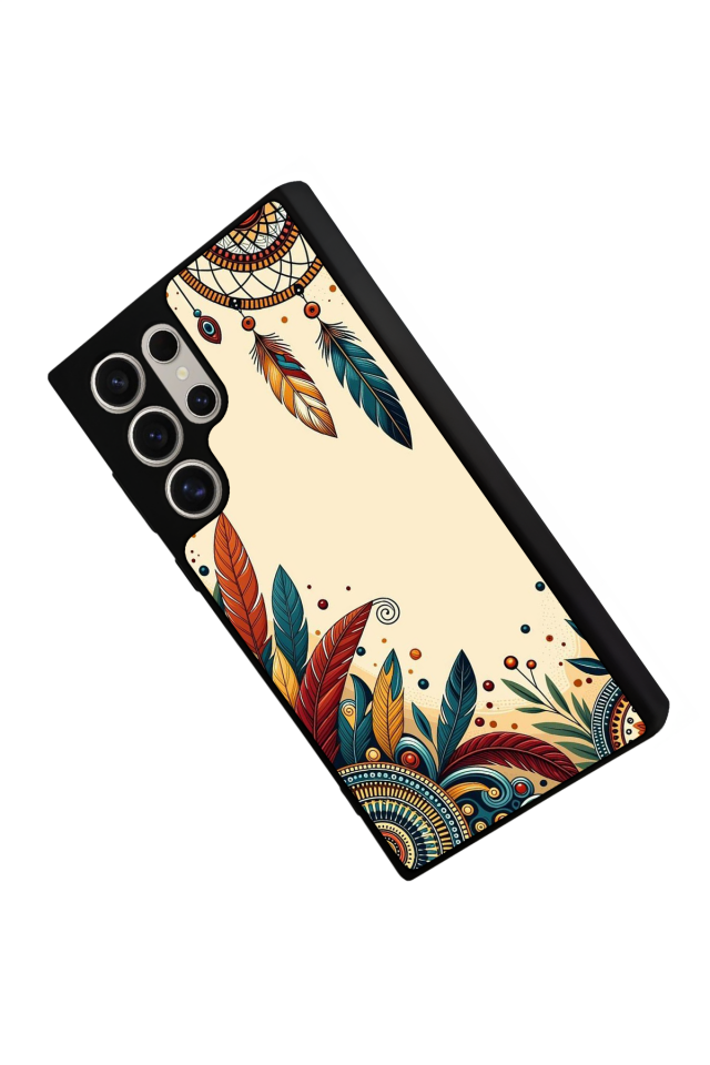 Samsung Galaxy S24 Ultra Uyumlu Mandala Tasarımlı Glossy Premium Kılıf