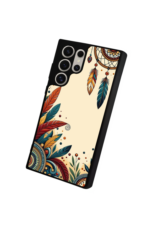 Samsung Galaxy S24 Ultra Uyumlu Mandala Tasarımlı Glossy Premium Kılıf