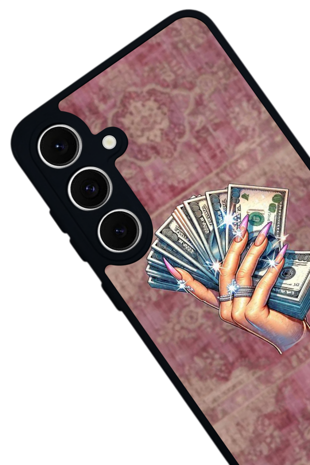 Samsung Galaxy S24 FE Uyumlu Money Para Tasarımlı Glossy Premium Kılıf