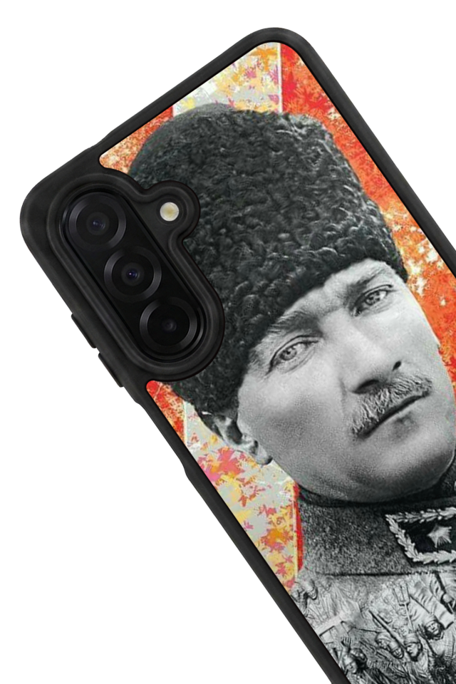 Samsung Galaxy A36 Uyumlu Mustafa Kemal Ataturk Tasarımlı Glossy Premium Kılıf