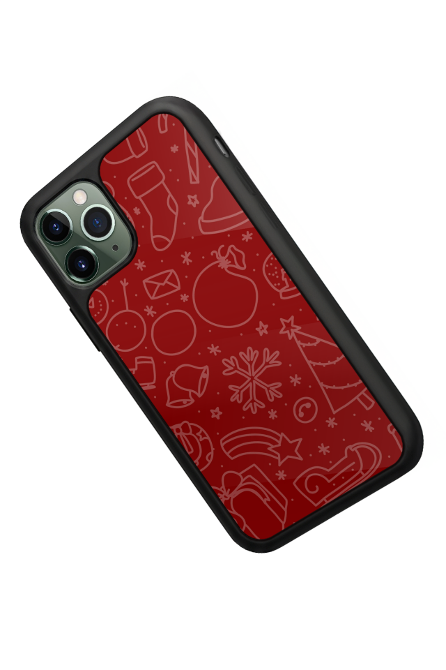 iPhone 11 Pro Uyumlu Yilbasi Christmas Tasarımlı Glossy Premium Kılıf