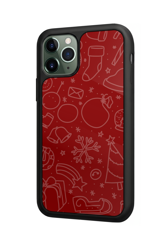 iPhone 11 Pro Uyumlu Yilbasi Christmas Tasarımlı Glossy Premium Kılıf