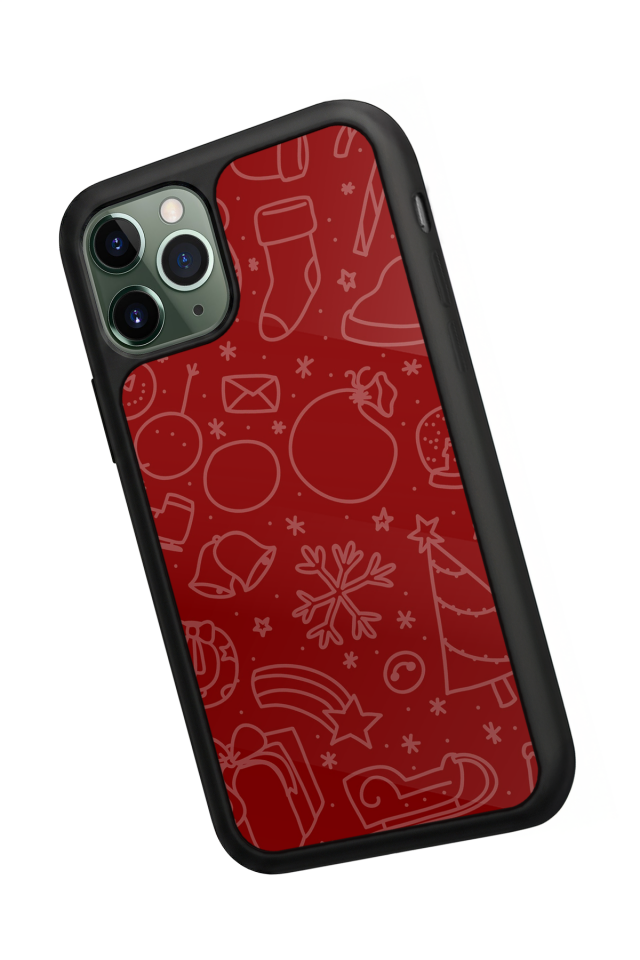 iPhone 11 Pro Uyumlu Yilbasi Christmas Tasarımlı Glossy Premium Kılıf