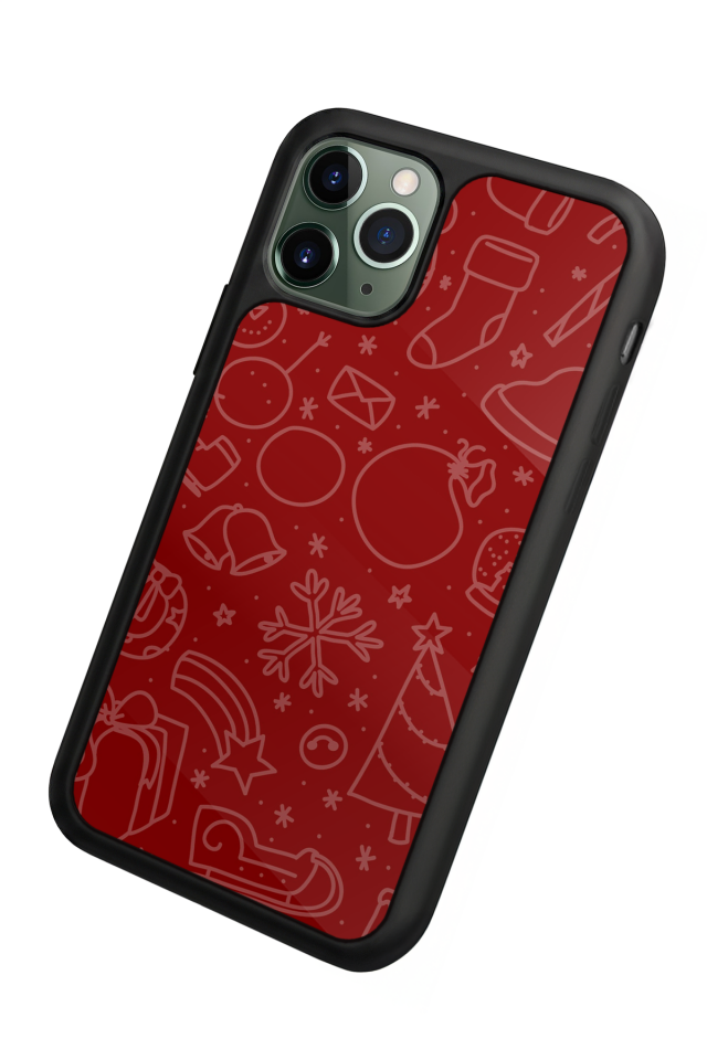 iPhone 11 Pro Uyumlu Yilbasi Christmas Tasarımlı Glossy Premium Kılıf