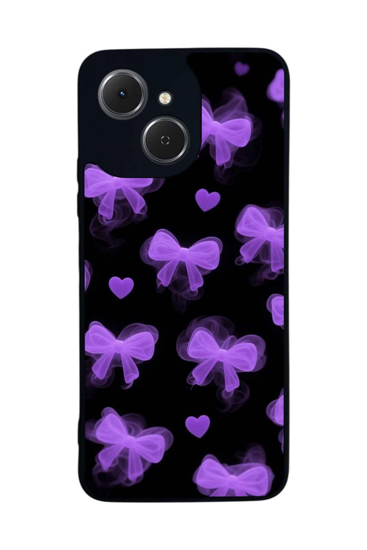 Tecno Spark 40C Uyumlu Kurdele Tasarımlı Glossy Premium Kılıf