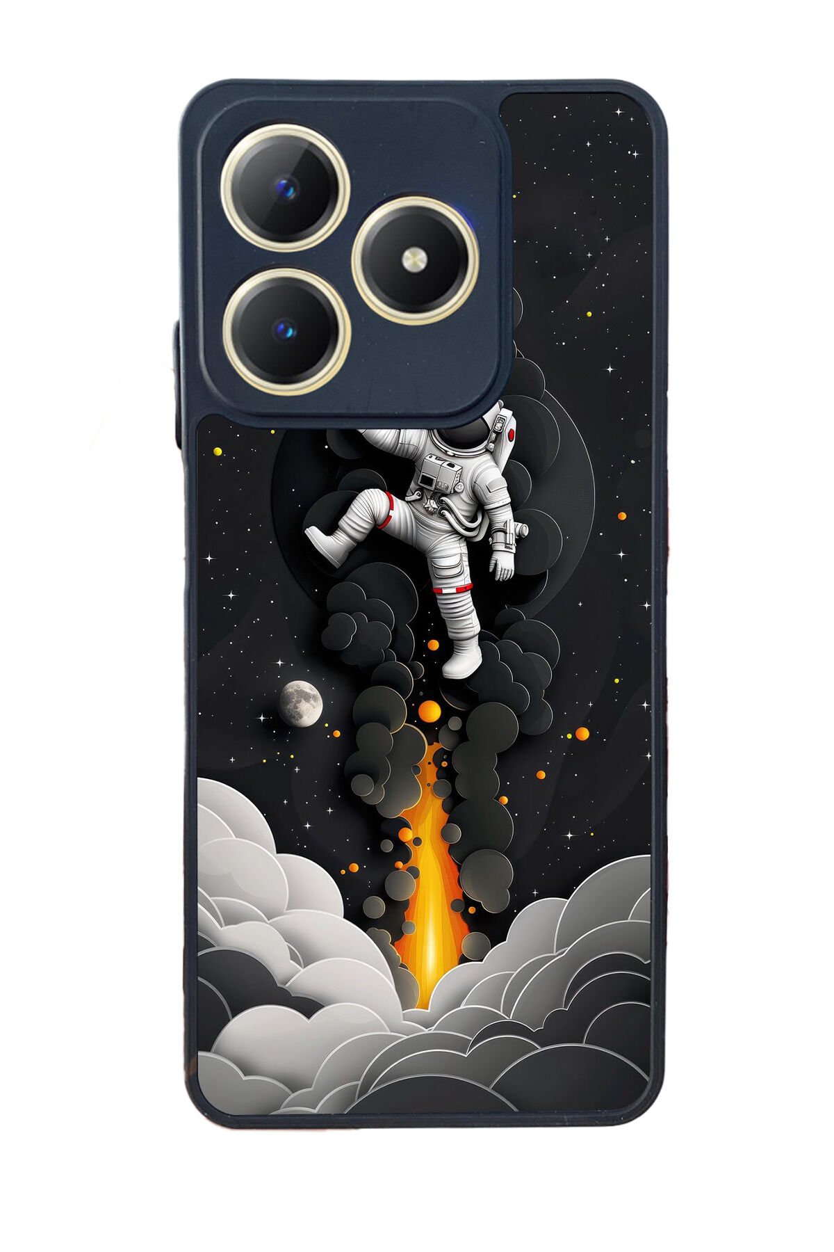 Realme C63 Mat Uyumlu Siyah Kılıf – Yumuşak Silikon, Koruyucu, Şok Emici Kapak