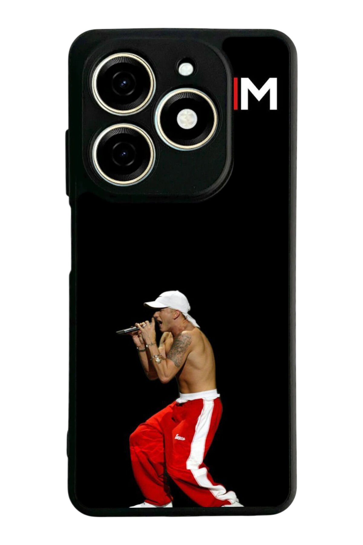 Infınıx Smart 8 Pro Uyumlu Eminem Tasarımlı Glossy Premium Kılıf