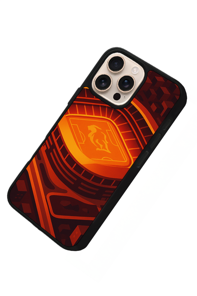 iPhone 16 Pro Uyumlu Aslan Tasarımlı Glossy Premium Kılıf