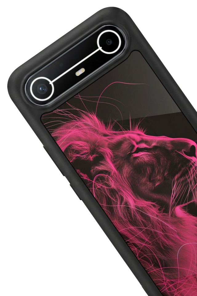 Tecno Spark Slim 5G Uyumlu Aslan Tasarımlı Glossy Premium Kılıf