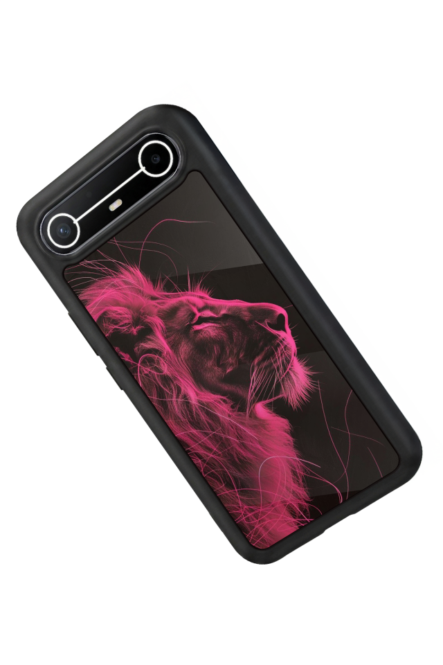 Tecno Spark Slim 5G Uyumlu Aslan Tasarımlı Glossy Premium Kılıf