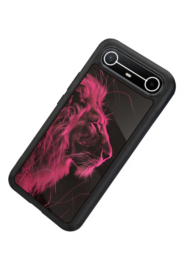 Tecno Spark Slim 5G Uyumlu Aslan Tasarımlı Glossy Premium Kılıf