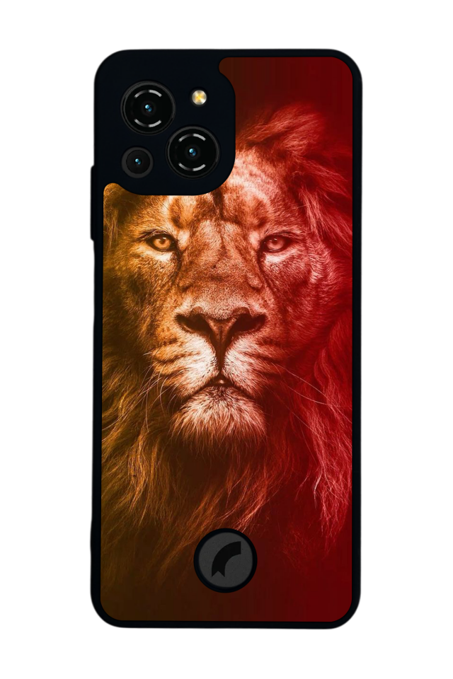 Reeder S23 Pro Max Uyumlu Aslan Tasarımlı Glossy Premium Kılıf