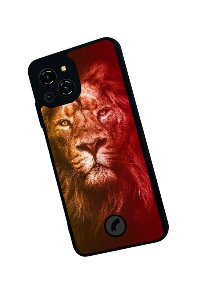 Reeder S23 Pro Max Uyumlu Aslan Tasarımlı Glossy Premium Kılıf