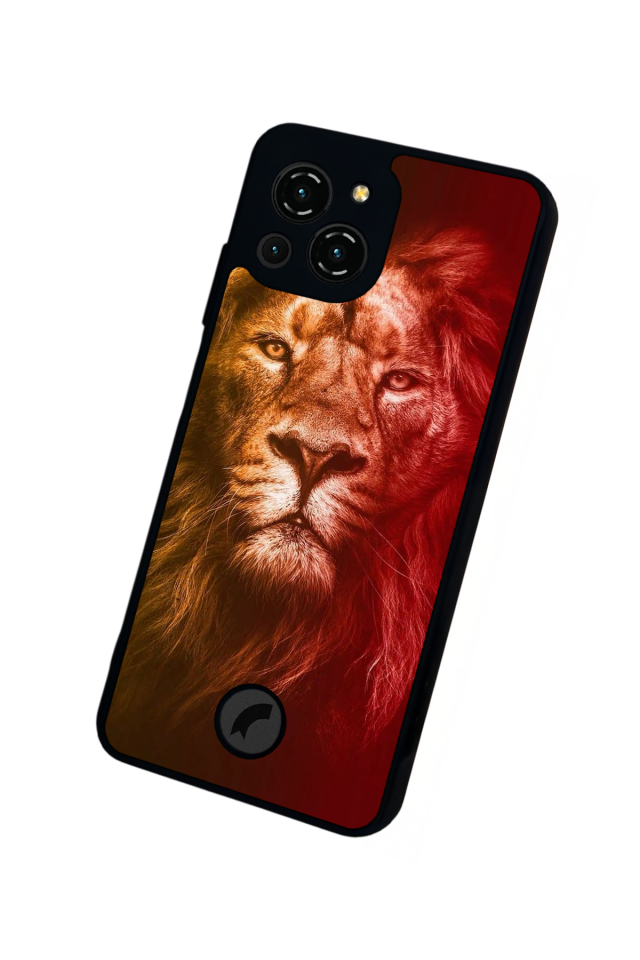 Reeder S23 Pro Max Uyumlu Aslan Tasarımlı Glossy Premium Kılıf