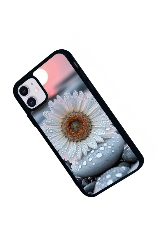 iPhone 11 Uyumlu Cicek Tasarımlı Glossy Premium Kılıf