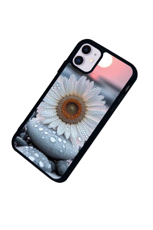 iPhone 11 Uyumlu Cicek Tasarımlı Glossy Premium Kılıf