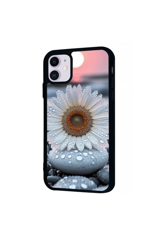 iPhone 11 Uyumlu Cicek Tasarımlı Glossy Premium Kılıf
