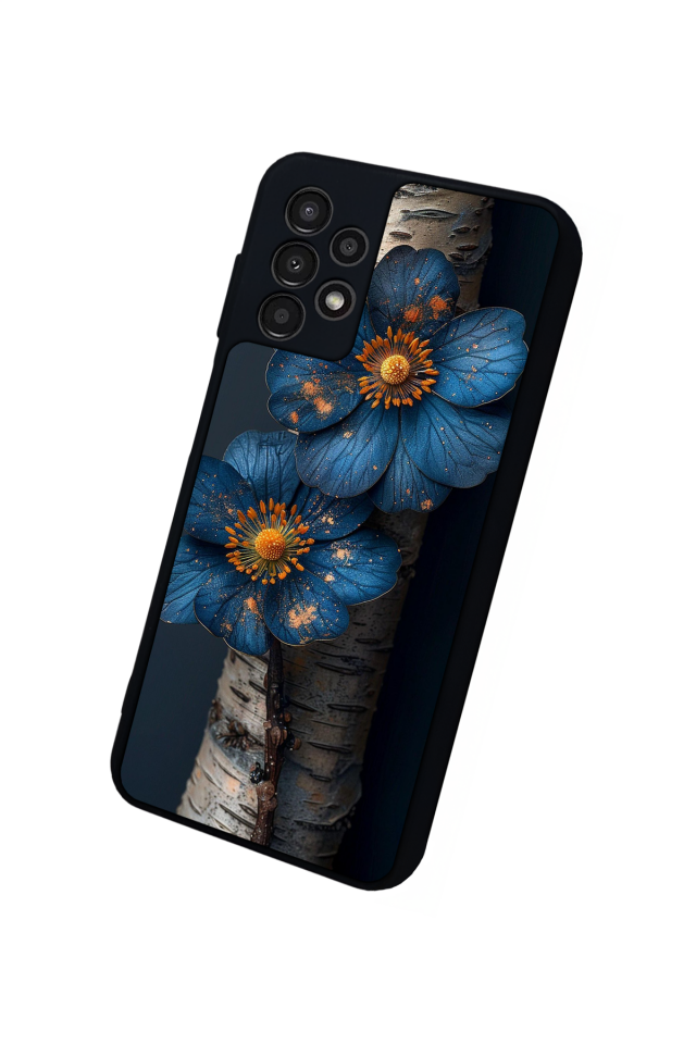 Samsung Galaxy A13 Uyumlu Cicek Tasarımlı Glossy Premium Kılıf