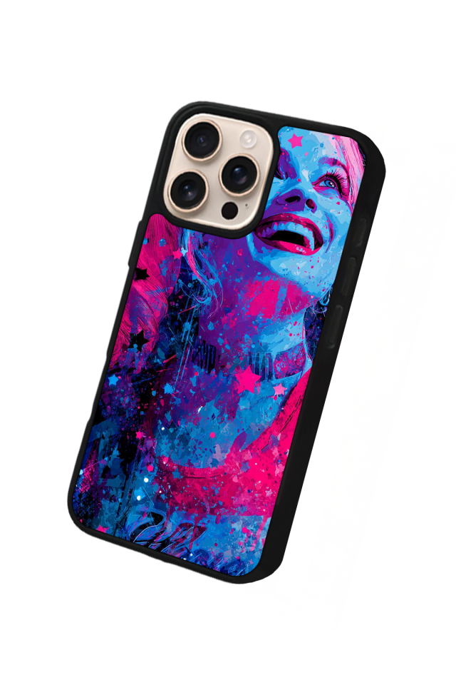 iPhone 16 Pro Max Uyumlu HarleyQueen Tasarımlı Glossy Premium Kılıf