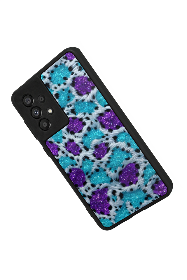 Samsung Galaxy A73 Uyumlu Hologram Leopar Tasarımlı Glossy Premium Kılıf