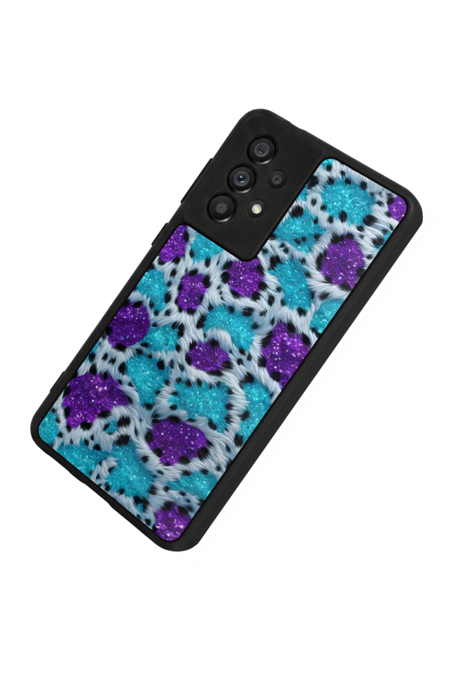 Samsung Galaxy A73 Uyumlu Hologram Leopar Tasarımlı Glossy Premium Kılıf