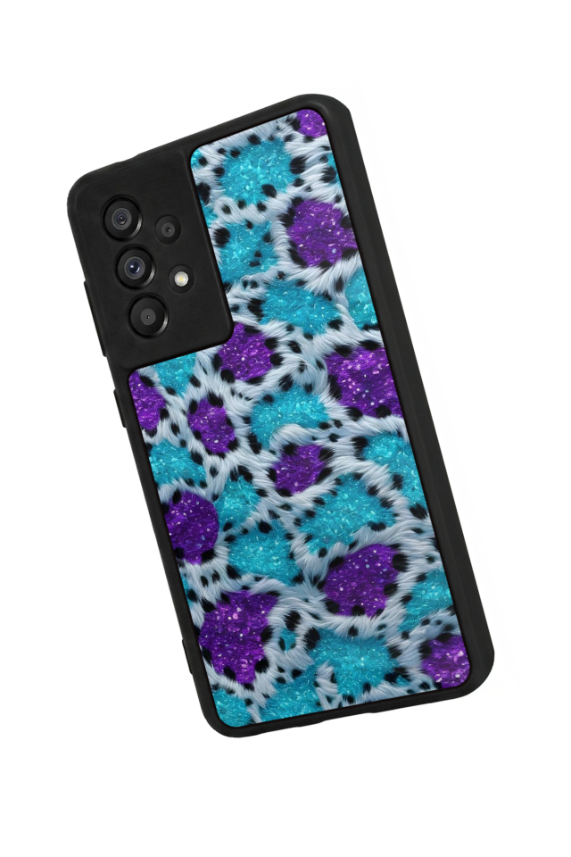 Samsung Galaxy A73 Uyumlu Hologram Leopar Tasarımlı Glossy Premium Kılıf