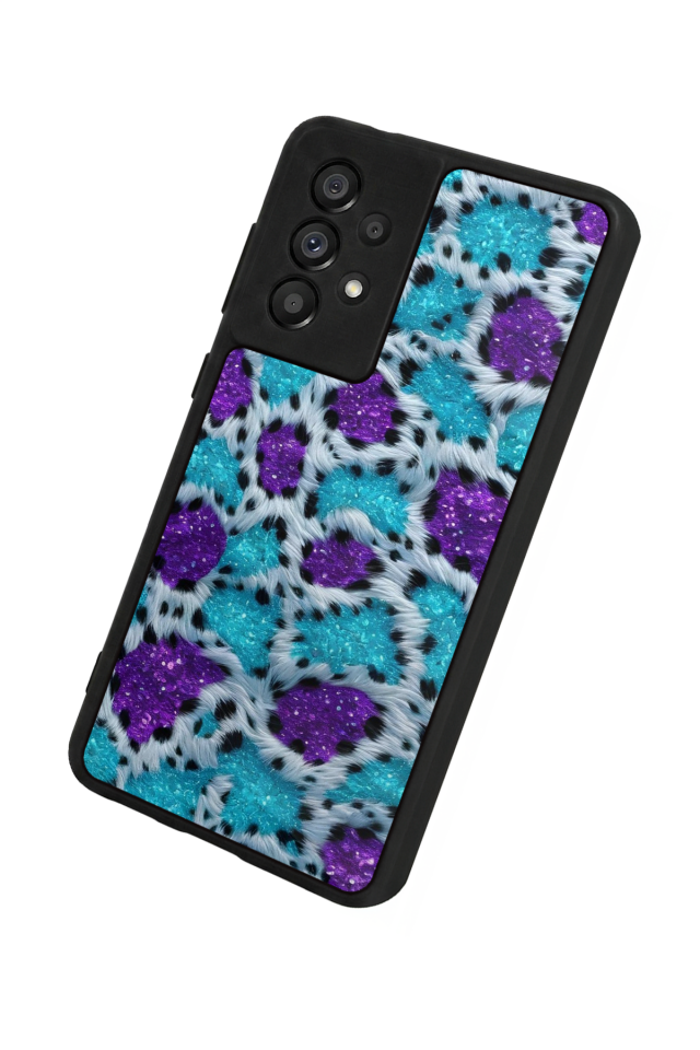 Samsung Galaxy A73 Uyumlu Hologram Leopar Tasarımlı Glossy Premium Kılıf