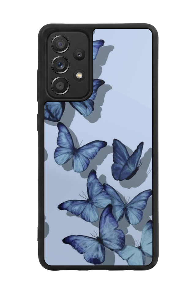 Samsung Galaxy A72 Uyumlu Kelebek Tasarımlı Glossy Premium Kılıf