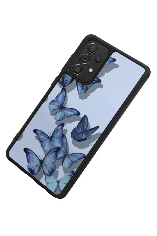 Samsung Galaxy A72 Uyumlu Kelebek Tasarımlı Glossy Premium Kılıf