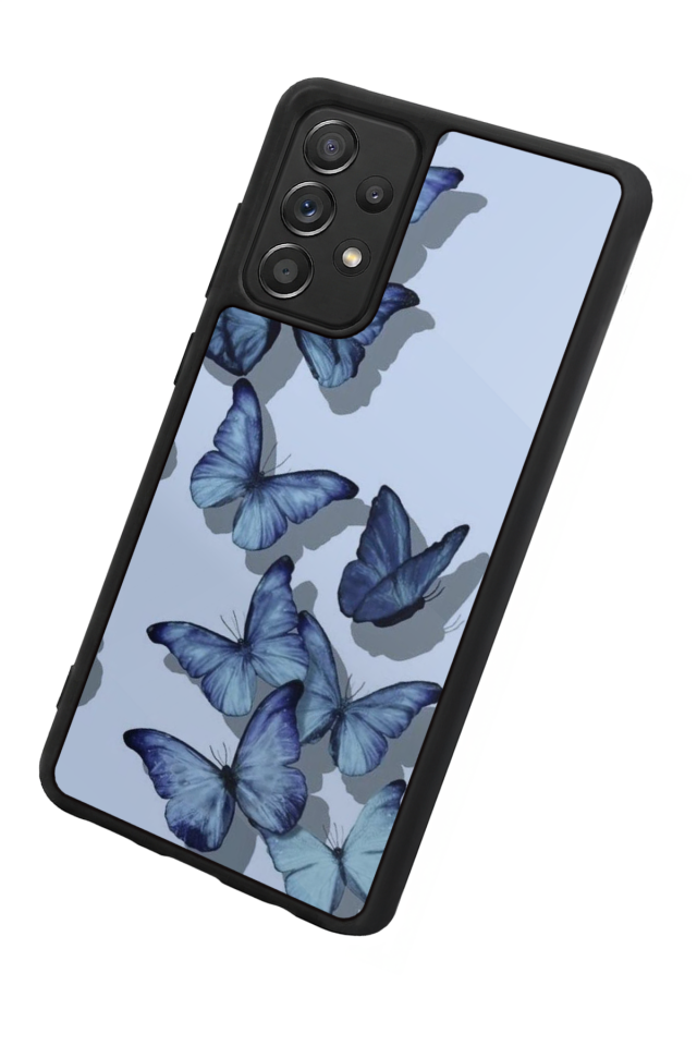Samsung Galaxy A72 Uyumlu Kelebek Tasarımlı Glossy Premium Kılıf