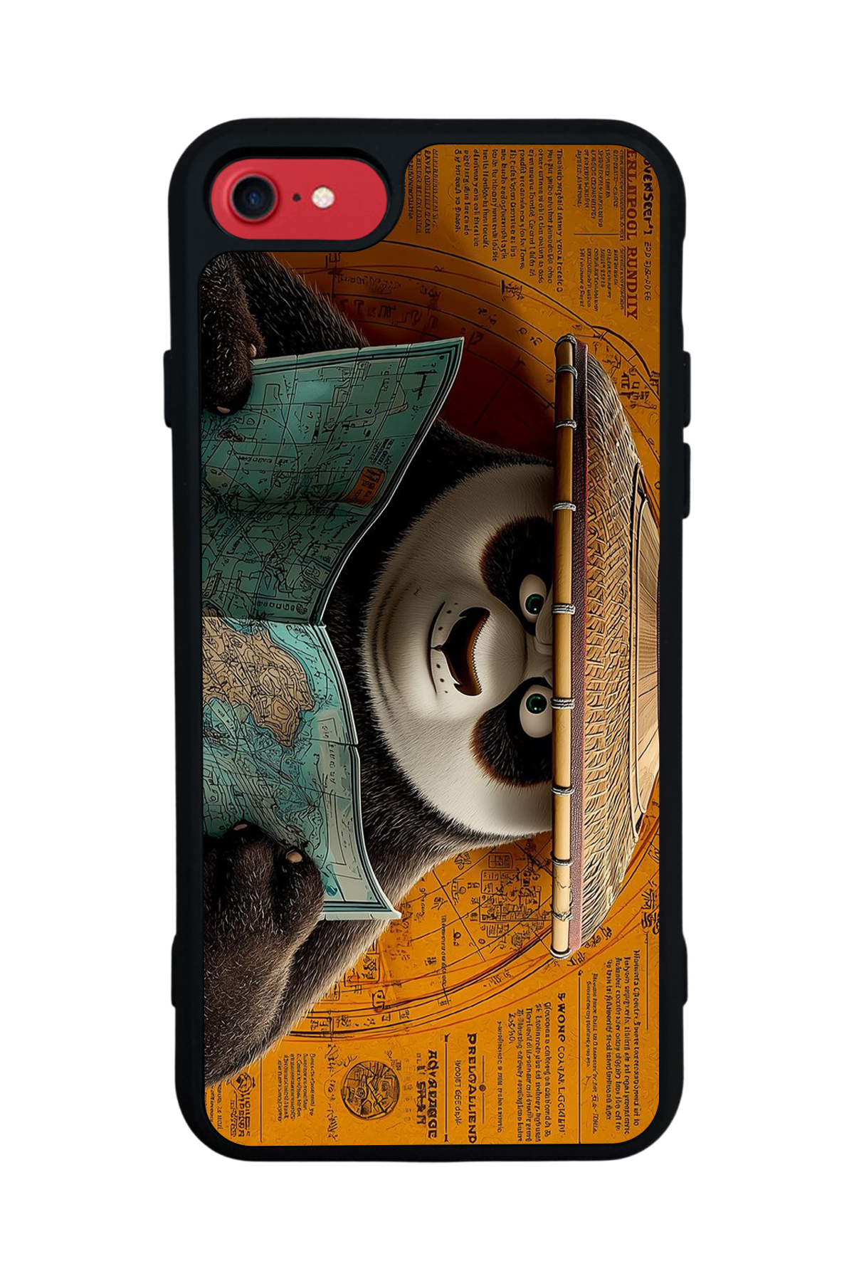 iPhone SE Uyumlu Kung Fu Panda Tasarımlı Glossy Premium Kılıf