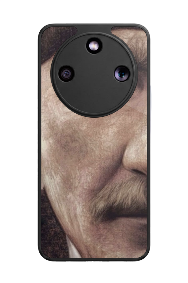 Honor Magic 8 Lite Uyumlu Mustafa Kemal Ataturk Tasarımlı Glossy Premium Kılıf