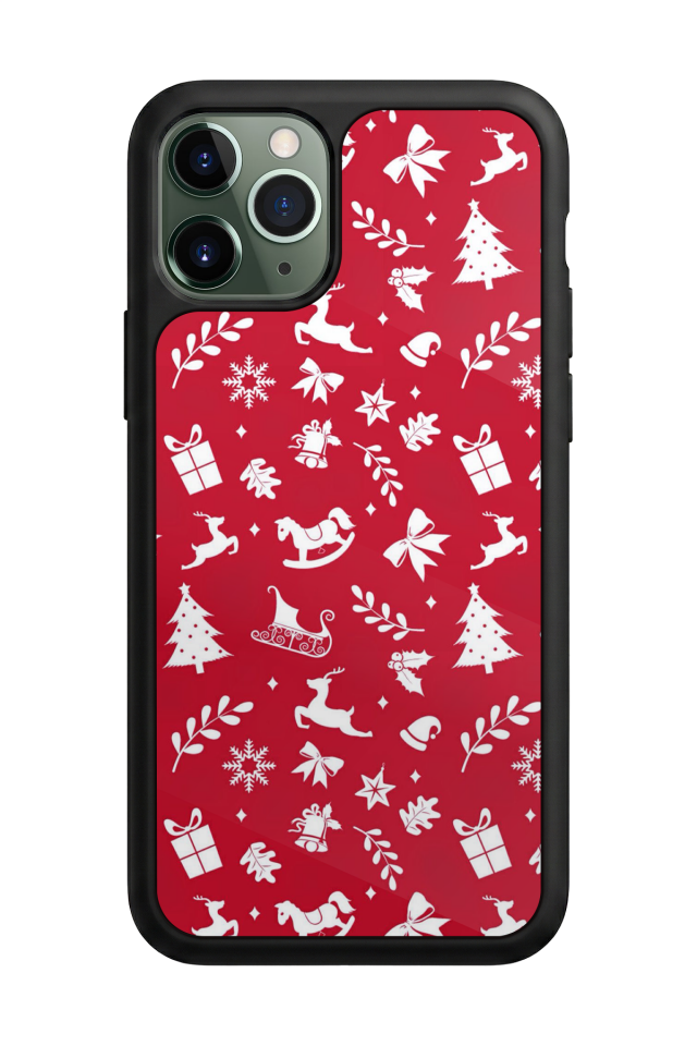 iPhone 11 Pro Uyumlu Yilbasi Christmas Tasarımlı Glossy Premium Kılıf