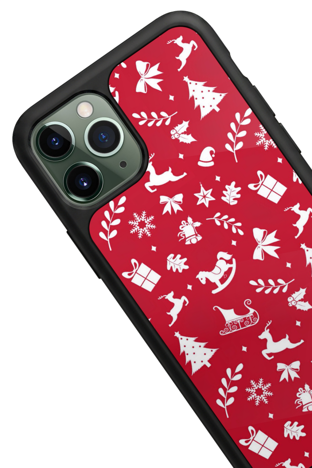 iPhone 11 Pro Uyumlu Yilbasi Christmas Tasarımlı Glossy Premium Kılıf
