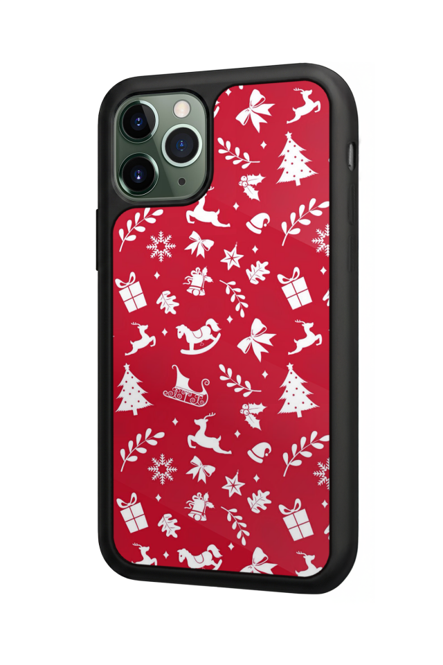 iPhone 11 Pro Uyumlu Yilbasi Christmas Tasarımlı Glossy Premium Kılıf