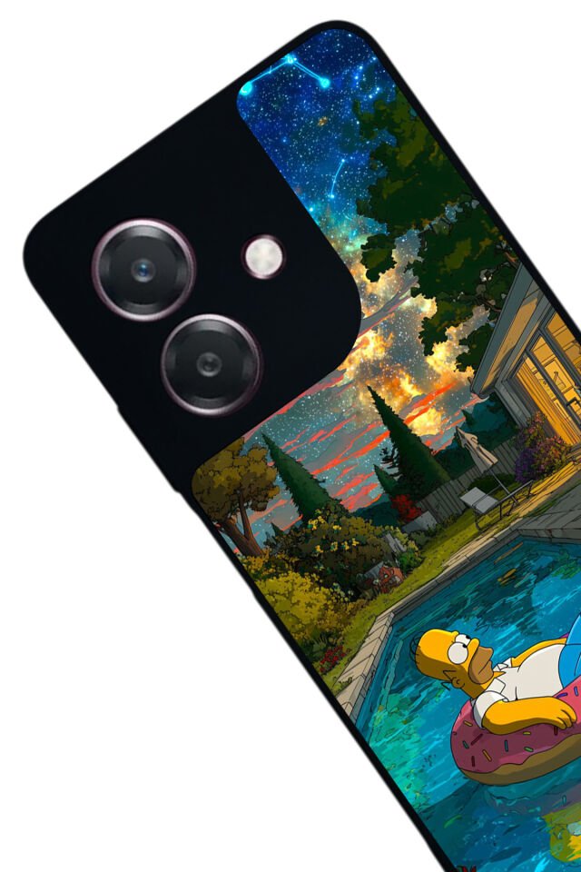 Oppo A3 5G Uyumlu The Simpsons Tasarımlı Glossy Premium Kılıf