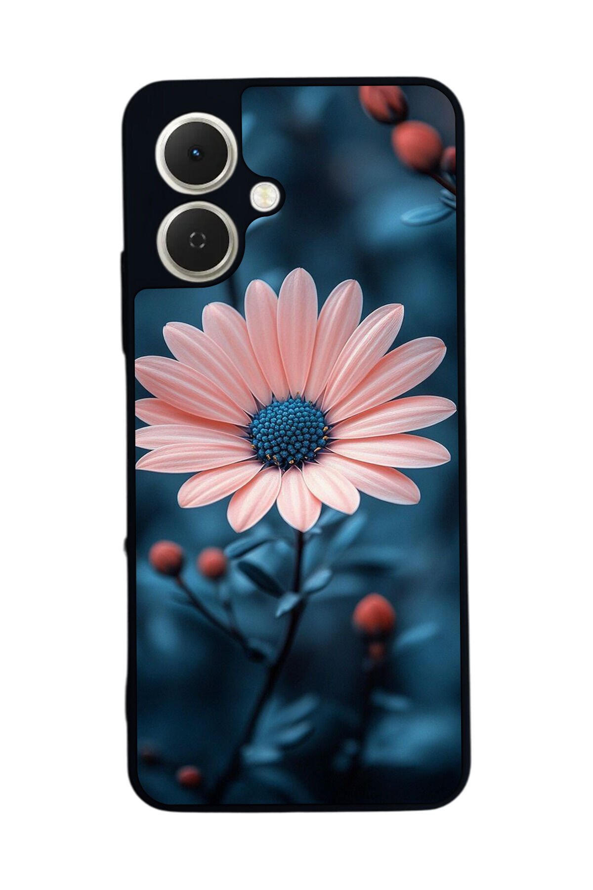 Tecno Spark GO 2 Uyumlu Cicek Tasarımlı Glossy Premium Kılıf