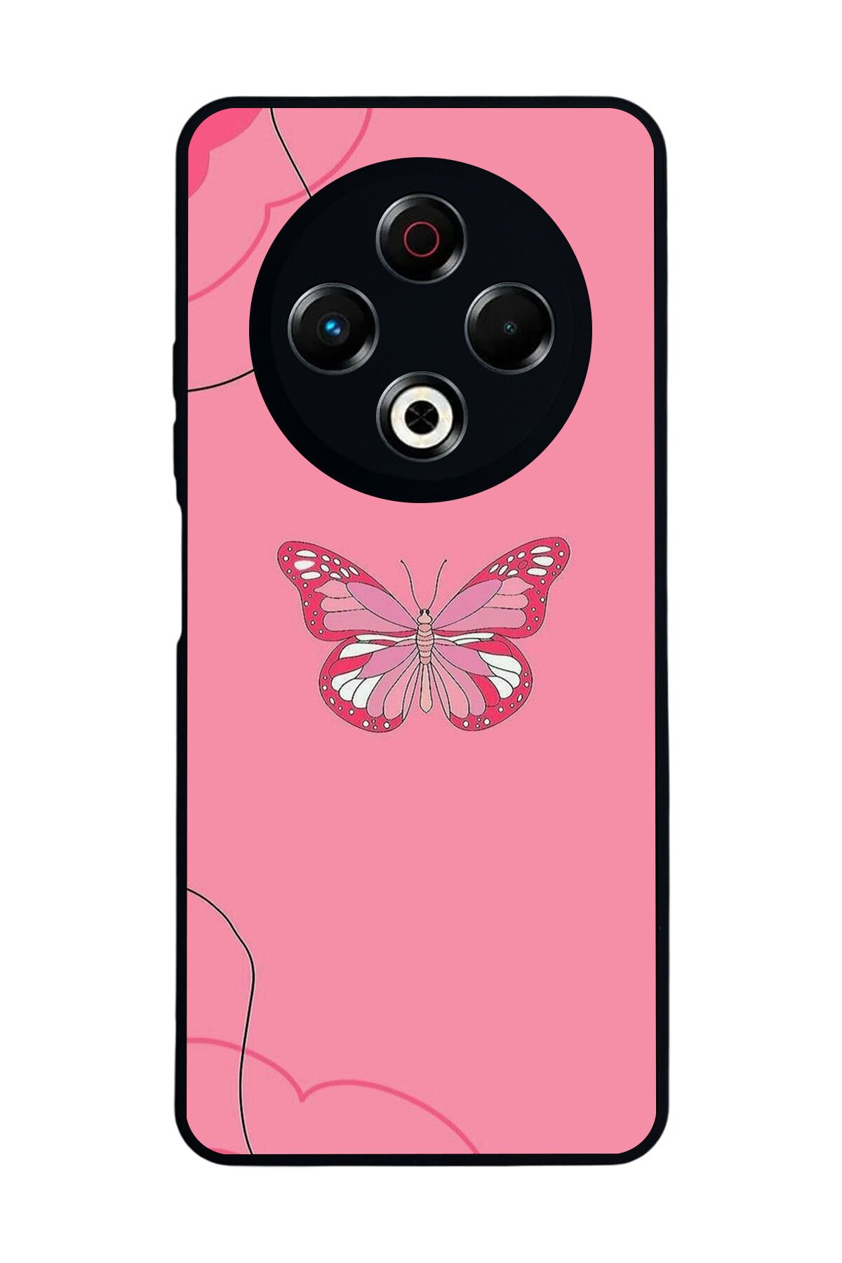 Tecno Spark 30 Uyumlu Kelebek Tasarımlı Glossy Premium Kılıf