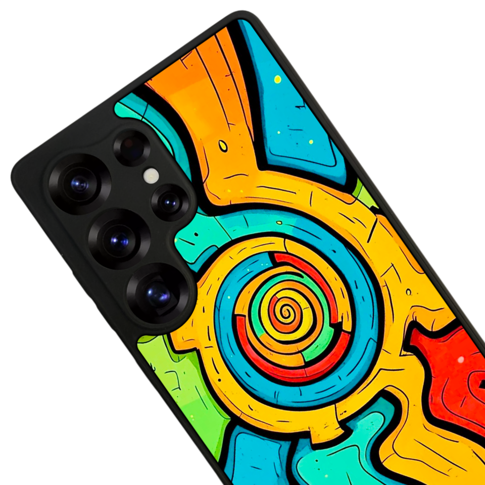 Samsung Galaxy S25 Ultra Uyumlu Abstract Tasarımlı Glossy Premium Kılıf
