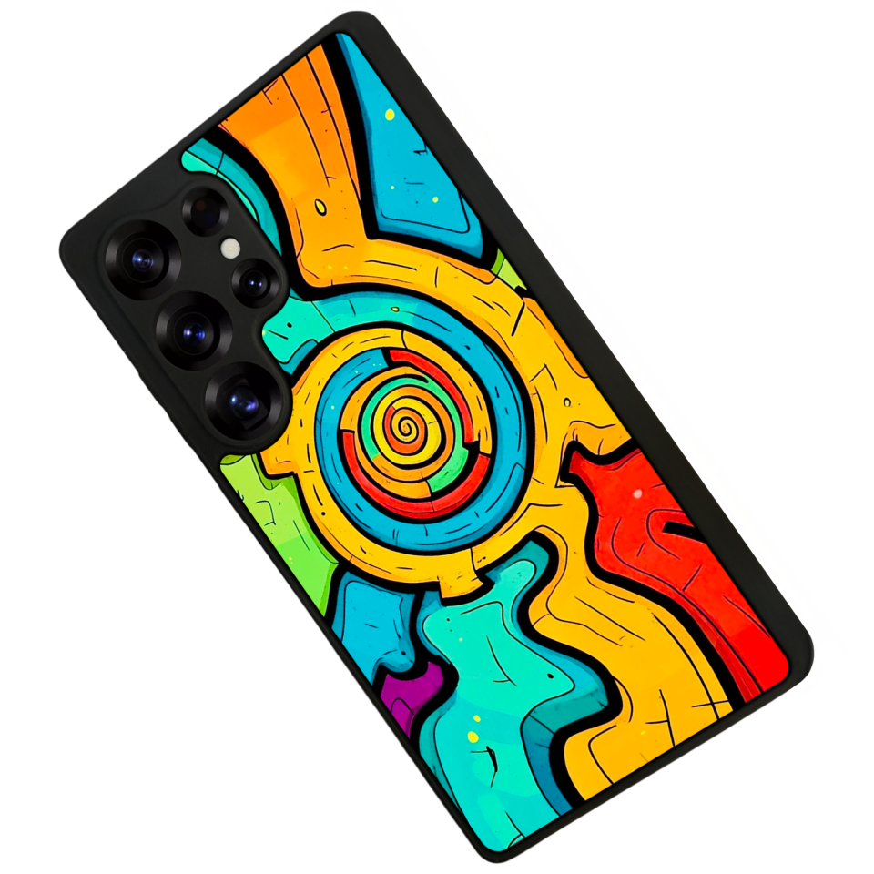 Samsung Galaxy S25 Ultra Uyumlu Abstract Tasarımlı Glossy Premium Kılıf