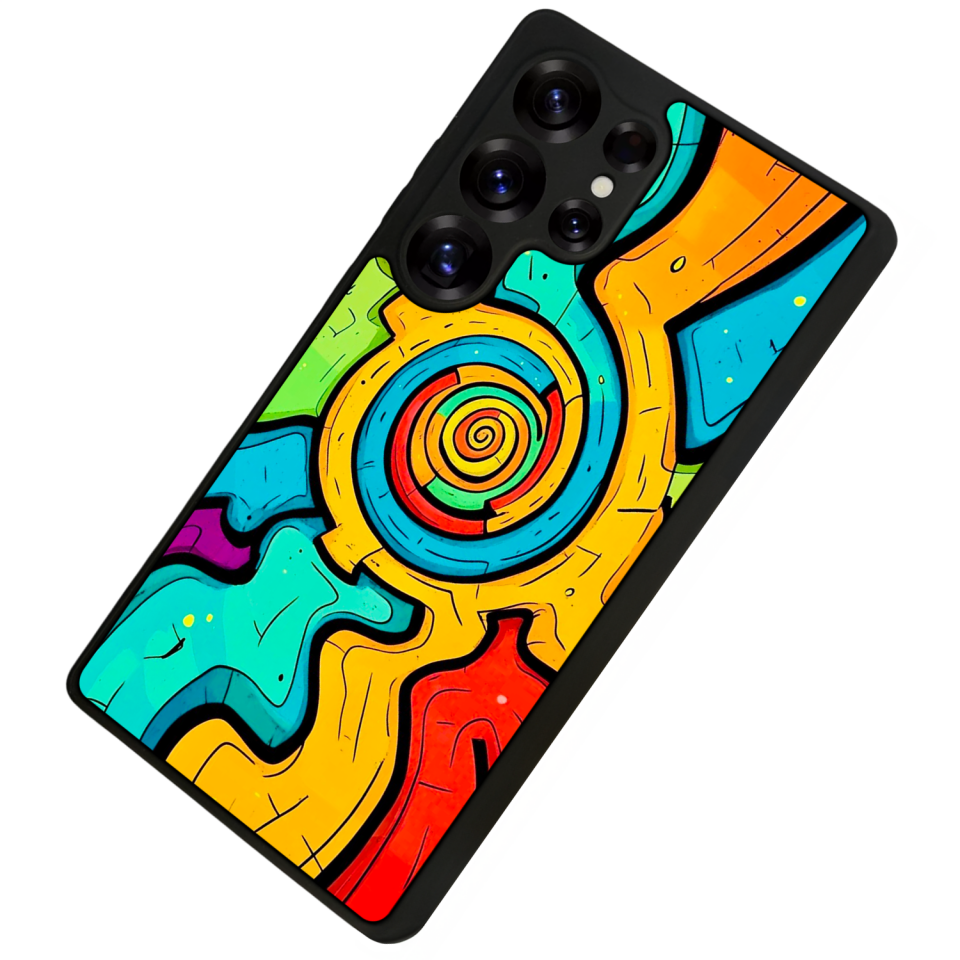 Samsung Galaxy S25 Ultra Uyumlu Abstract Tasarımlı Glossy Premium Kılıf