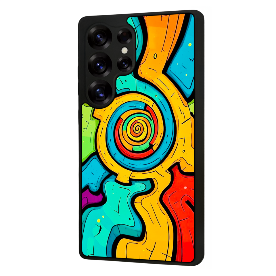 Samsung Galaxy S25 Ultra Uyumlu Abstract Tasarımlı Glossy Premium Kılıf