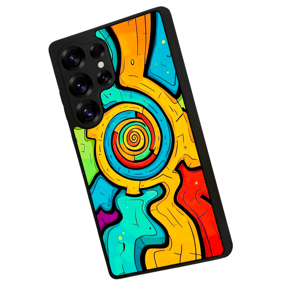 Samsung Galaxy S25 Ultra Uyumlu Abstract Tasarımlı Glossy Premium Kılıf