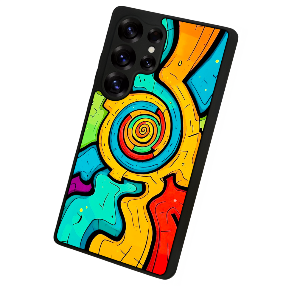 Samsung Galaxy S25 Ultra Uyumlu Abstract Tasarımlı Glossy Premium Kılıf