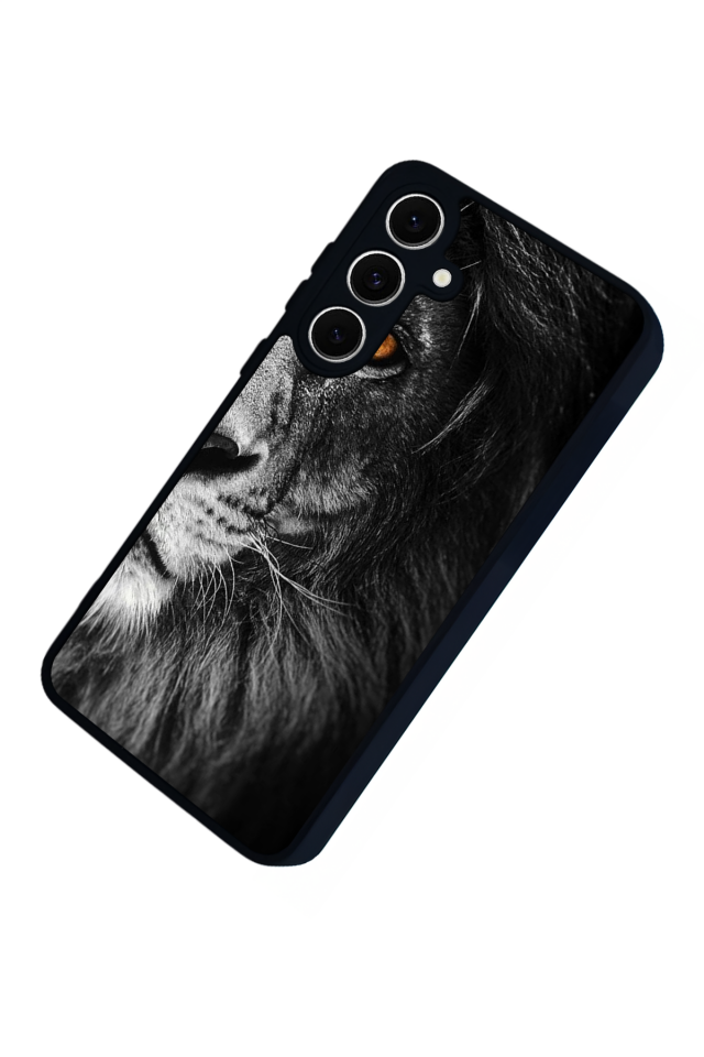 Samsung Galaxy A16 Uyumlu Aslan Tasarımlı Glossy Premium Kılıf