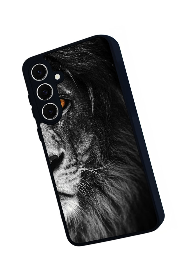 Samsung Galaxy A16 Uyumlu Aslan Tasarımlı Glossy Premium Kılıf